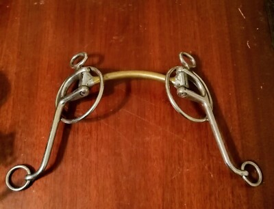 C-5502 5/" HILASON WESTERN WALKING HORSES PORTED HORSE MOUTH CURB BIT