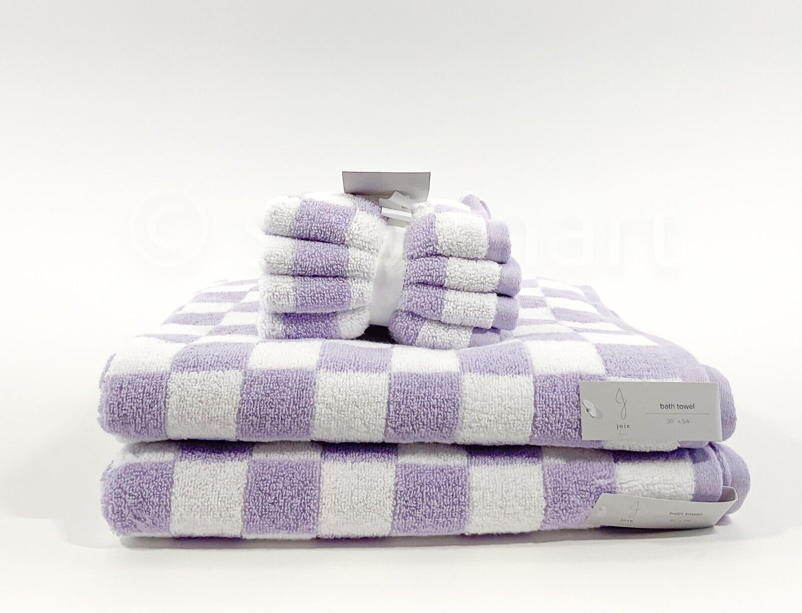 Joie Home Set of 6 Towels 2 Bath 4 Wash 100% Cotton Zero