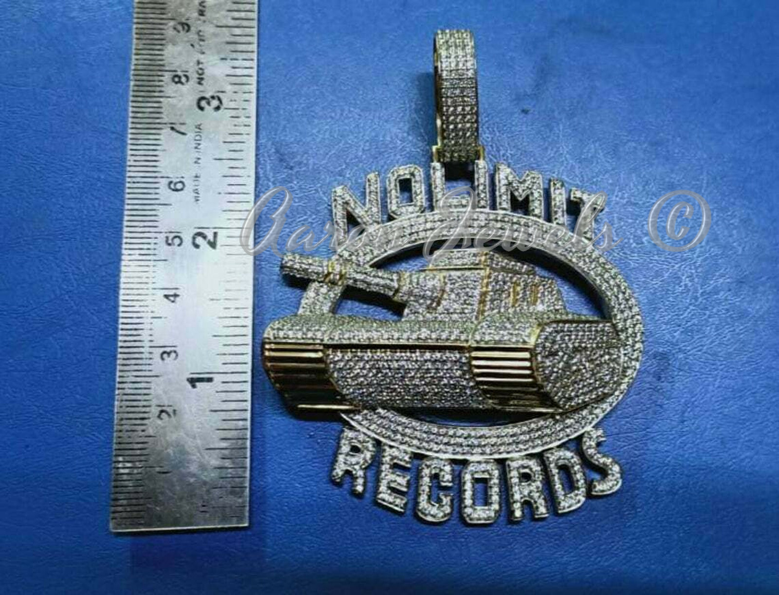 Pre-owned Handmade Men's 5.89ct Classic Pendant No Limit Vvs1 Moissanite Real Silver Passes Tester In White/colorless