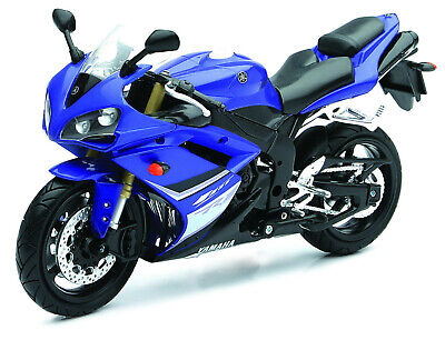 Yamaha YZF-R1 Blue-White Year 2008 Scale 1:12 Motorcycle Model from Newray