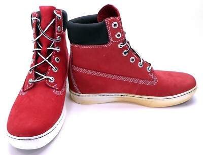 Timberland red cheap shoes