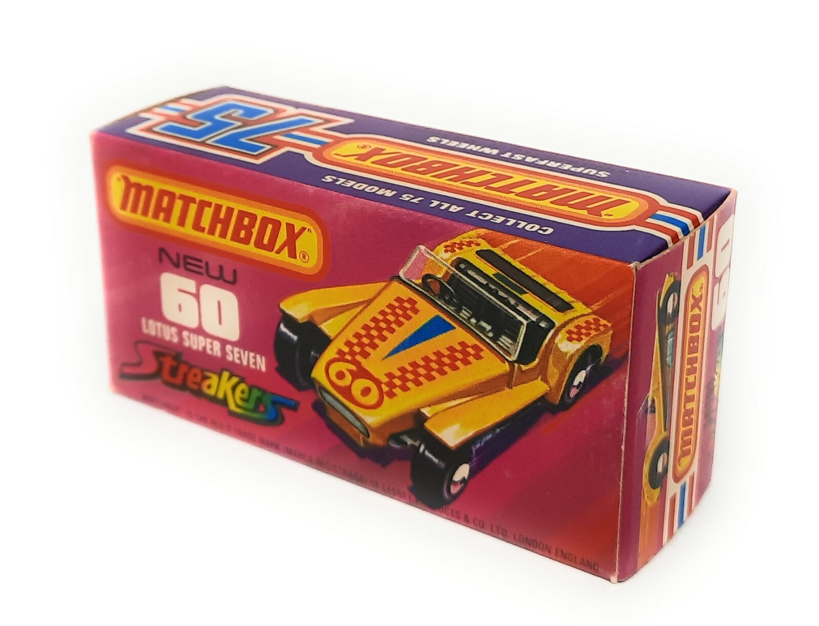 Matchbox Superfast no 60 Lotus Super 7 Streakers England