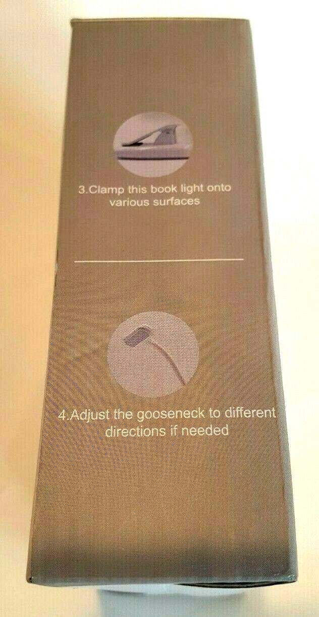 New 9 LED Book Light Easy Clip On Reading Desk Lamp Eye Care Night Work Lights