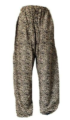 INDIAN HIPPIE BAGGY HAREM LOOSE CASUAL ANIMAL LEOPARD PRINT GYPSY HAREM PANTS