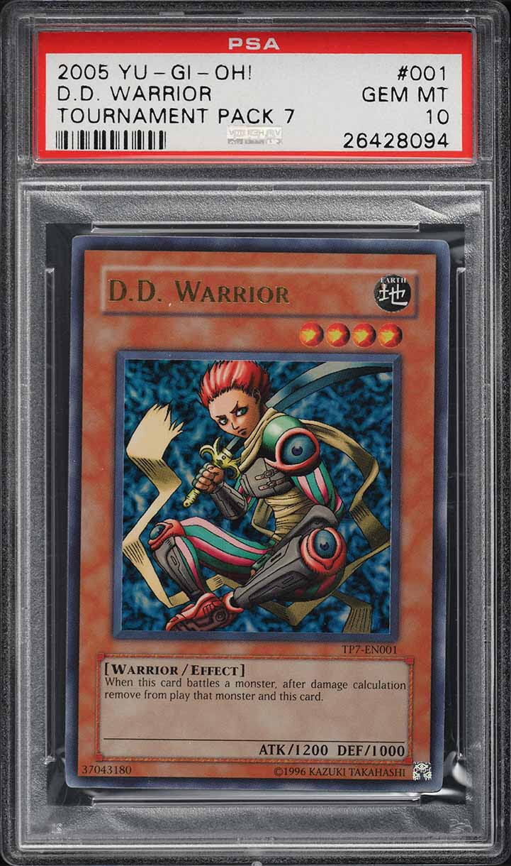 YUGIOH TOURNAMENT PACK 7 TP7-EN001 D.D. WARRIOR ULTRA PSA 10