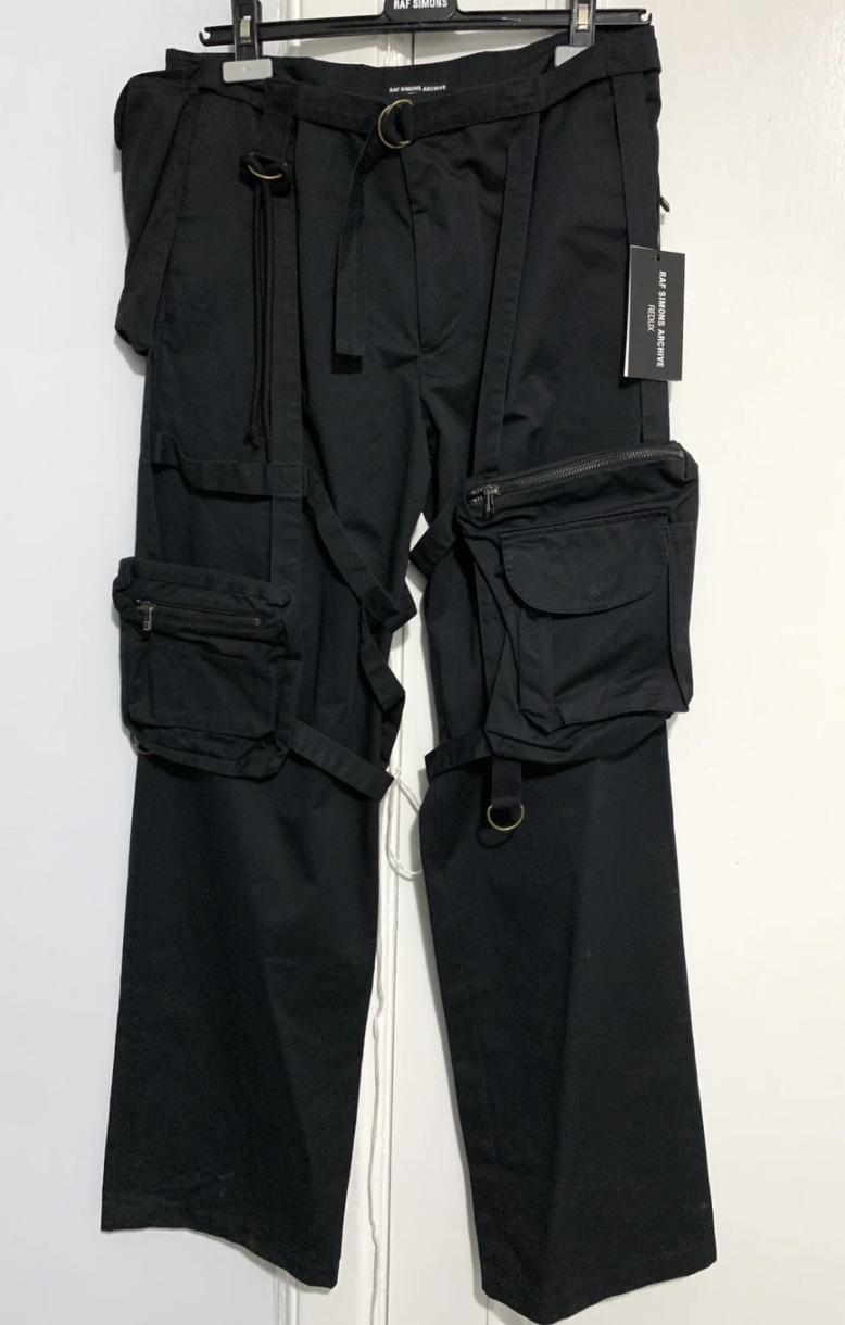Raf Simons Archive REDUX SS03 CONSUMED CARGO PANTS BONDAGE Raf Simons Archive REDUX SS03 CONSUMED CARGO PANTS BONDAGE