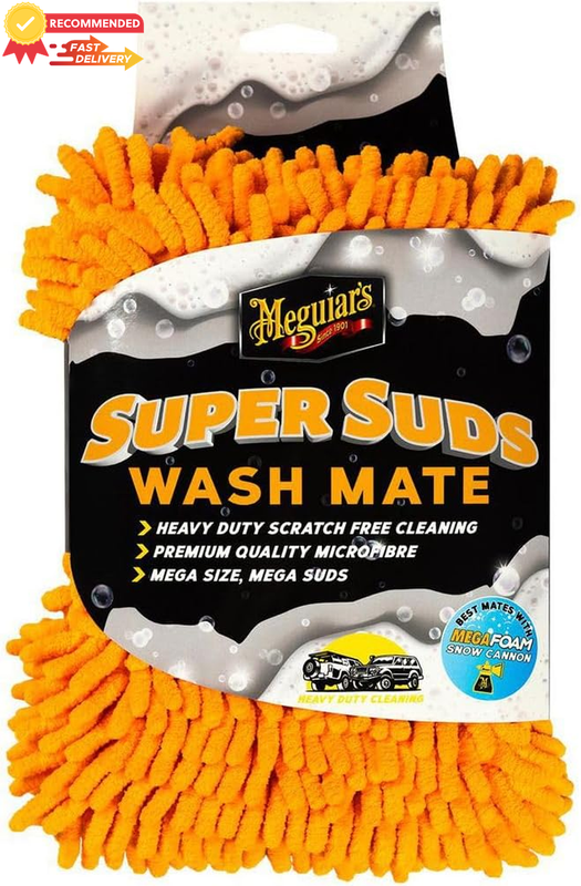 Super Suds Wash Mate Sponge - Car Washing Microfiber - Removes Dirt & Grime