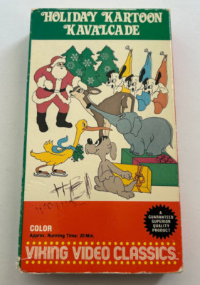 Holiday Kartoon Kavalcade VHS VCR Video Tape Movie Used Cartoon Christmas