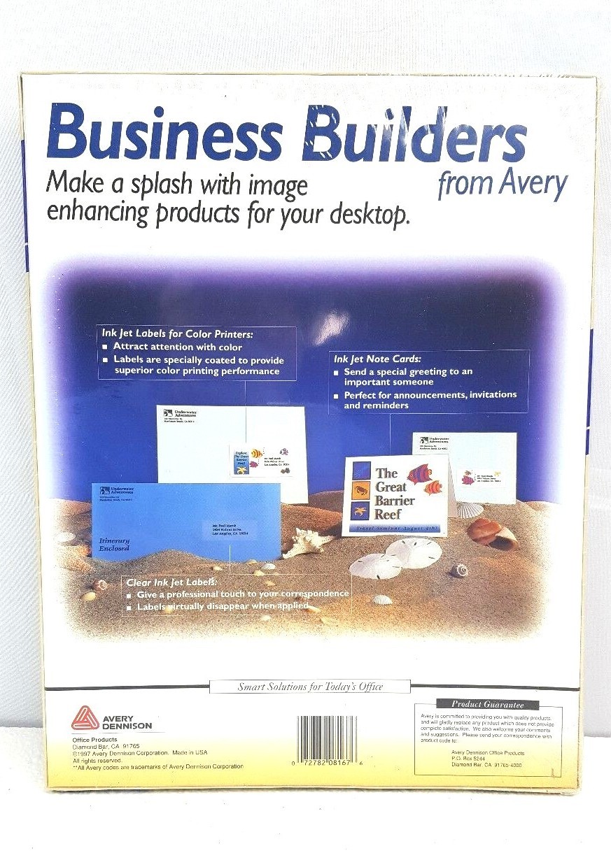 2000 Avery Easy Peel Return Address Labels 1/2x1-3/4