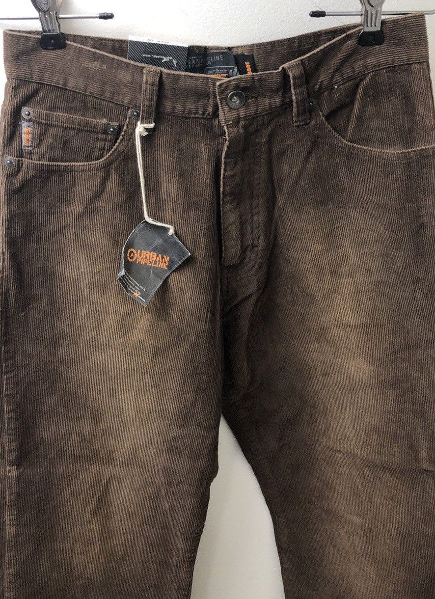 Boys Urban Pipeline Corduroy Pants 16R Brown Bootcut 28 X 28