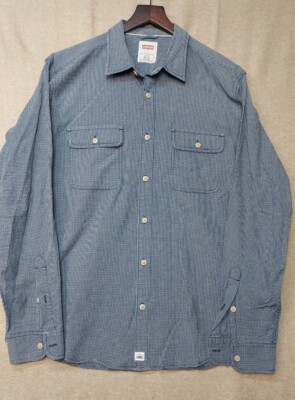  Levi's DENSE TISSUE SHIRT LONG Men's SLEEVE COTTON Denim XL Heavy 2.24