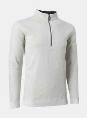 Straight Down Harrison Mens 1/4 Zip Heron Sand Medium Golf Pullover NEW NWT