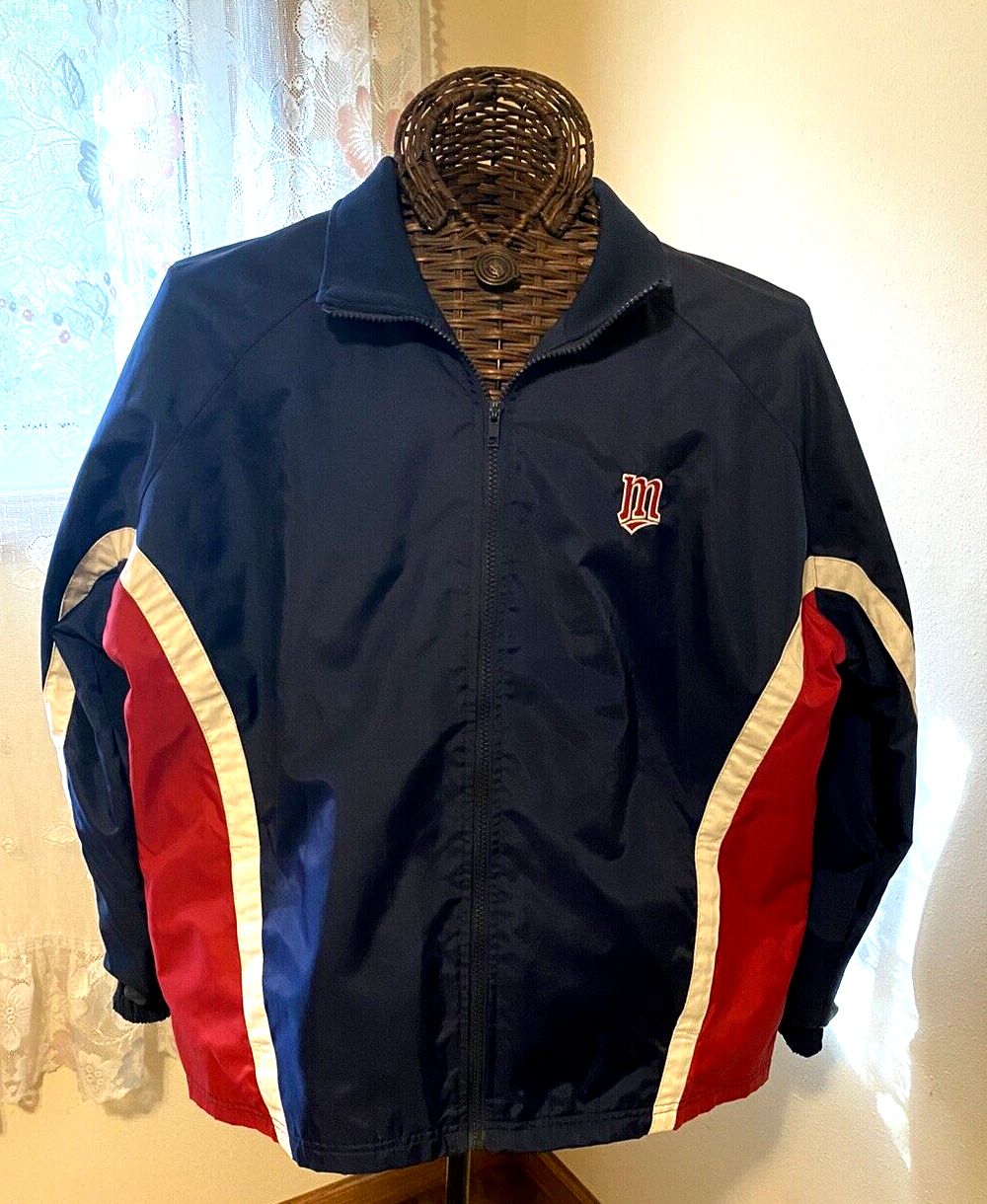 Men's Majestic Minnesota Twins Full Zip Front Track Jacket