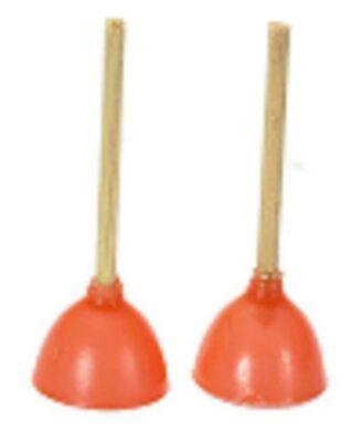 Melody Jane Dolls House Miniature 1:12 Kitchen Accessory 2 Sink Drain Plungers