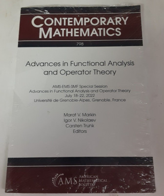 Contemporary Mathematics, Advances in Functional Analysis and Operator Theory