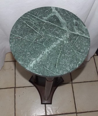 Green Marble Plant Stand