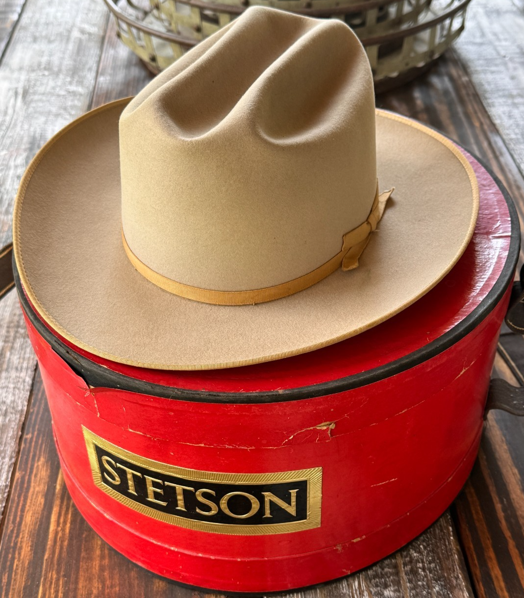 Vintage Stetson Open Road 25 Beaver Fur Felt Cowboy Western