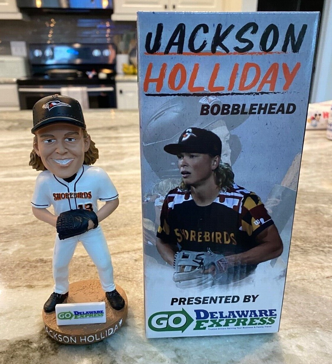 Jackson Holliday Delmarva Shorebirds 2023 Bobblehead SGA