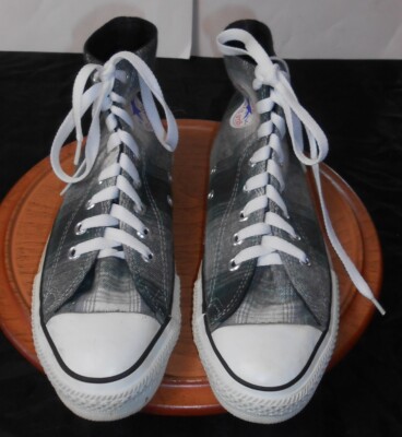 CONVERSE ALL*STAR HI, ORIGINAL BLUE PLAID FLANNEL, MEN'S 6 1
