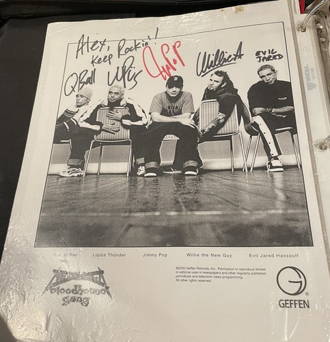 Bloodhound Gang Autograph Complete Band Signed Photo Music