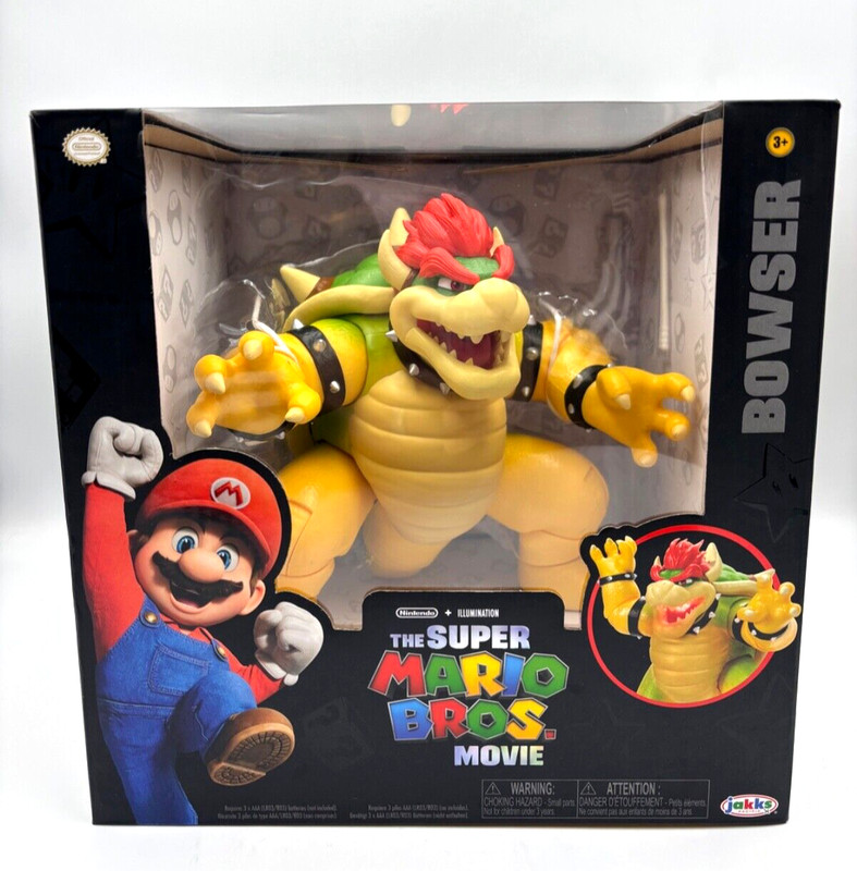 NEW Nintendo The Super Mario Bros Movie Bowser Figure with