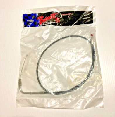 Drag Specialties Black Vinyl Throttle Cable w/90 Degree Elbow  0650-0346