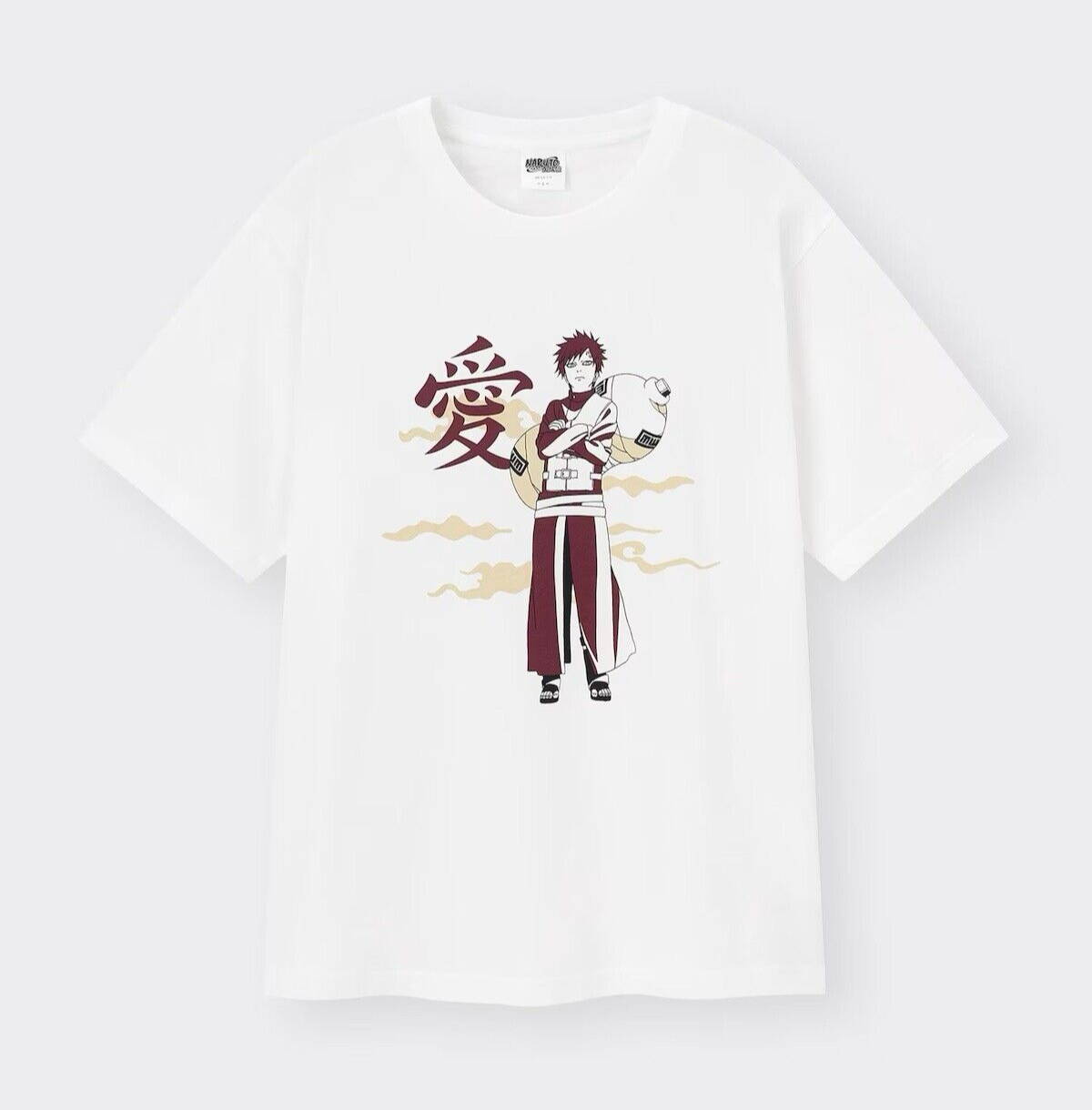 NEW NARUTO × GU T-shirt Gaara - Size Japan L - | eBay