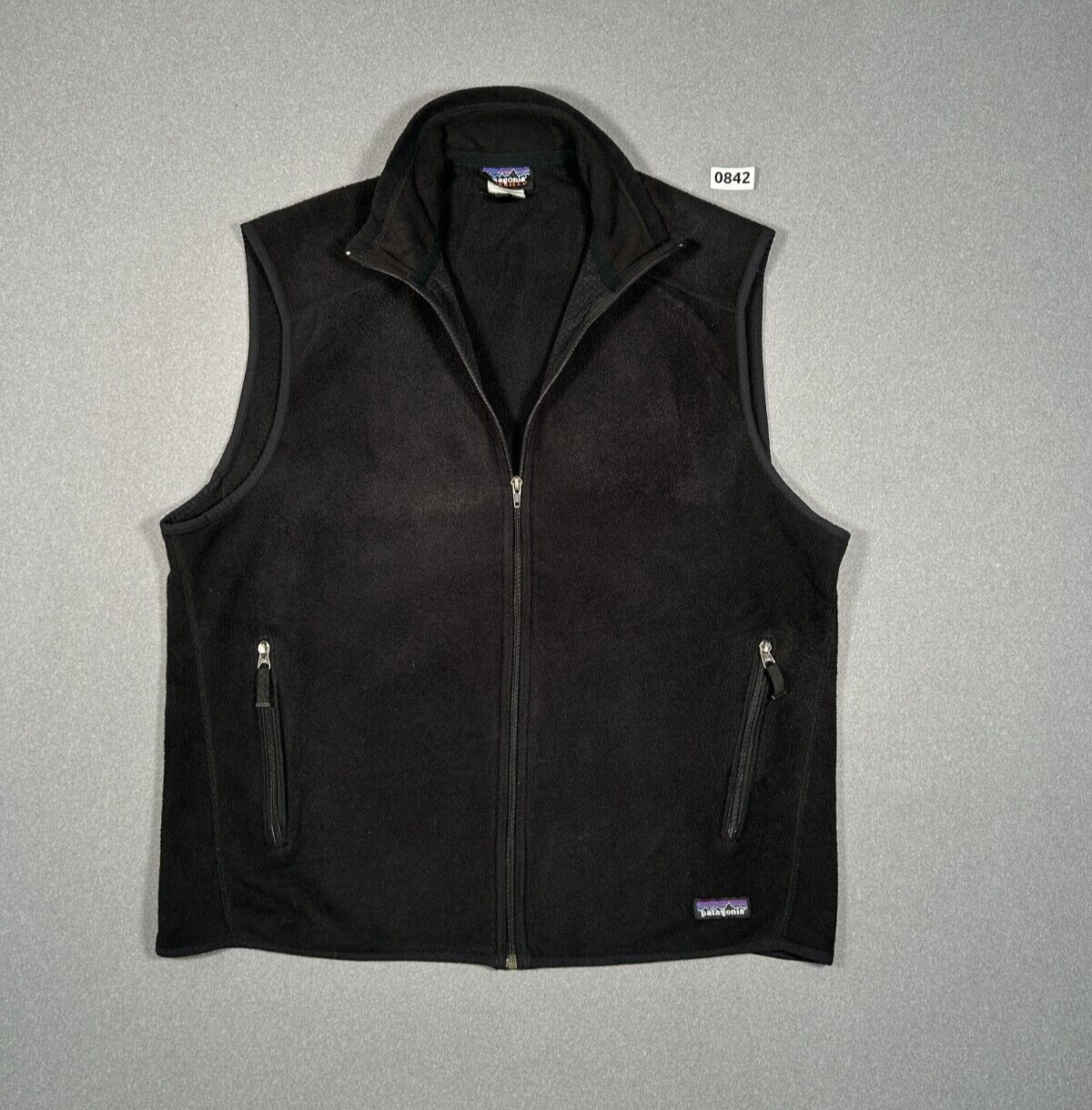 Patagonia Synchilla Full Zip Fleece Vest Black Mens Size X