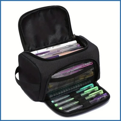 Extra groes Mehrzweck-Federmppchen aus strapazierfhigem Polyester,  gerumiger