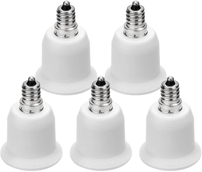 Light Bulb Adapter Candelabra to Standard Base Socket Converter for Ceiling Fan