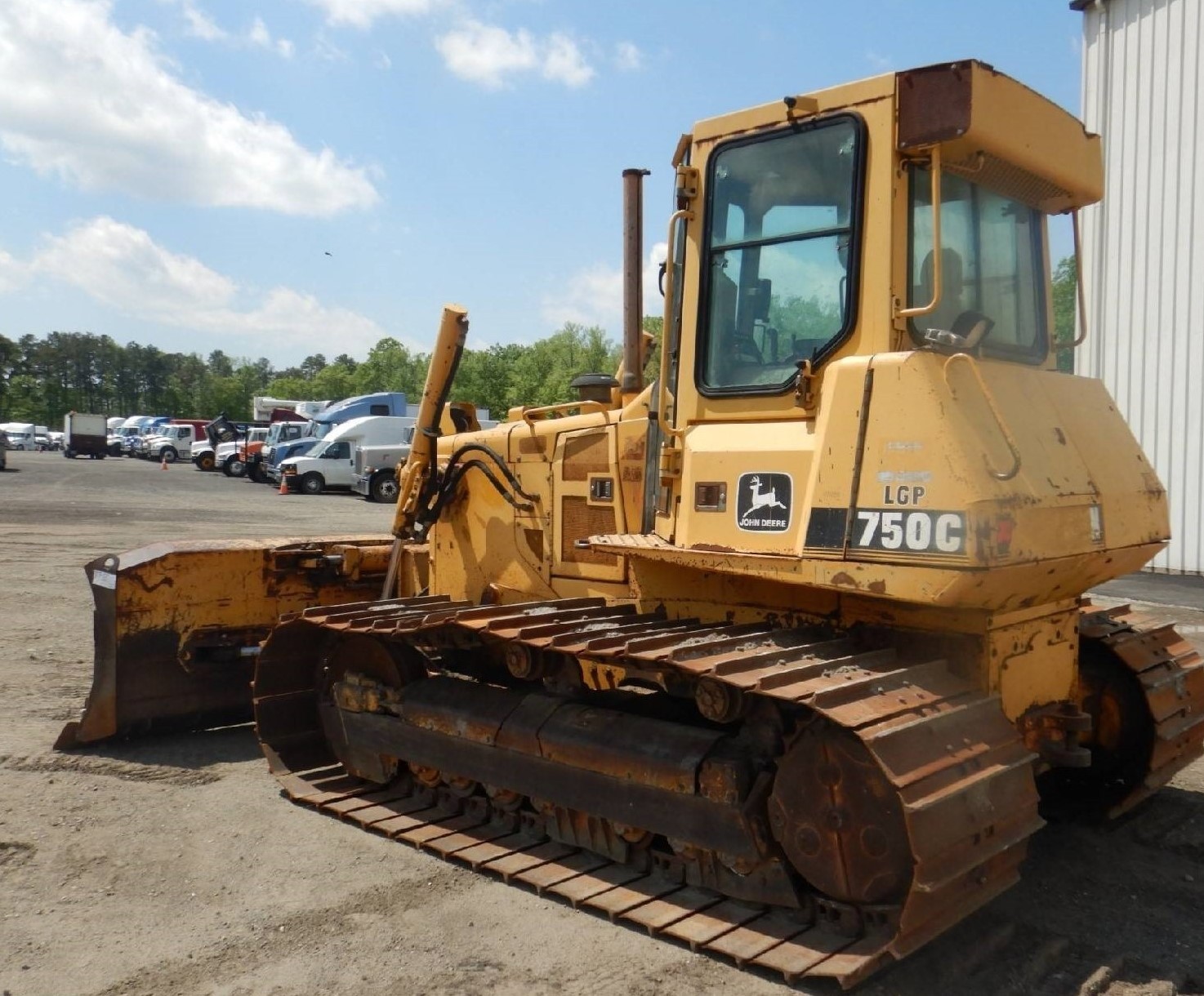 1997 Deere 750C LGP Crawler Dozer / 6-Way Dozer / EROPS / Ice Cold Air