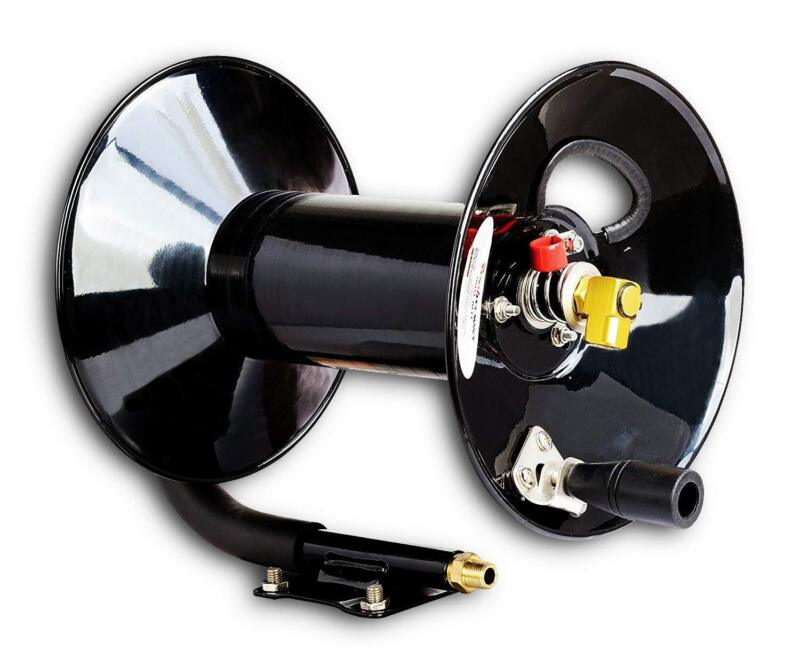 Reelworks Air Hose Reel Tool Retractable Hand Crank 3/8" Inch X 100