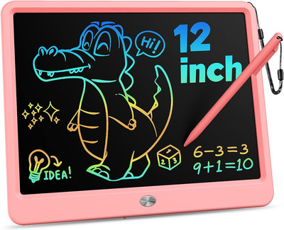 12'' LCD Writing Tablet, Stylus, Erasable Board Colorful Toy Gift for 3 4 5 6 7 8