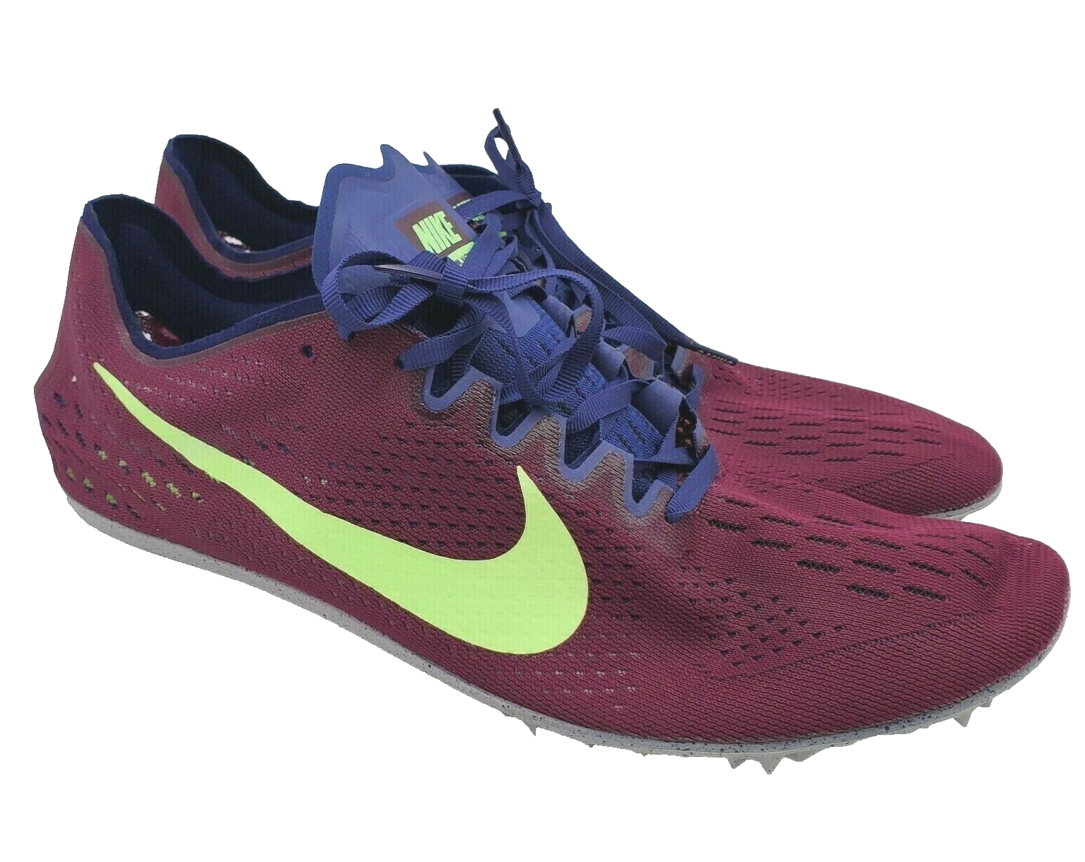 Nike Zoom Victory 3 Bordeaux Lime Blast Track Spikes Purple