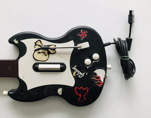 Lot of Two Redoctane Guitar Hero Controllers For Playstation 2 PARTS OR REPAIR