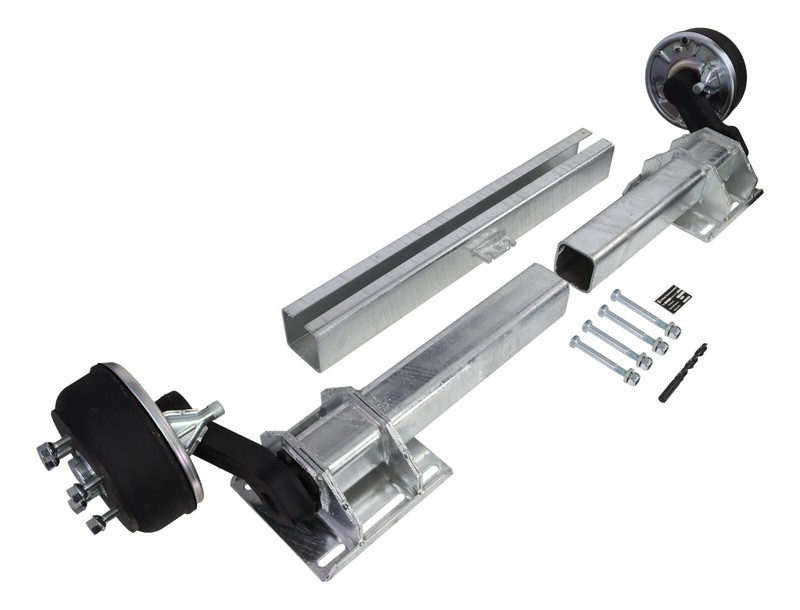 Flexi-Achse 1400kg Sb14 Aufl. RÃ©Glable 1200-1900mm 5 X 112 Avec Frein Remorque