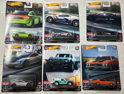 Hot wheels 1/64 🇨🇵 American Scène Serie + Corvette C8.R Black #0/5 Chase Rare