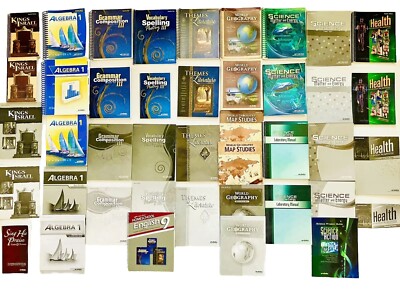 Abeka 9th Grade 9 Lot 42 Complete Set Parent Student Curriculum Algebra 1 Health