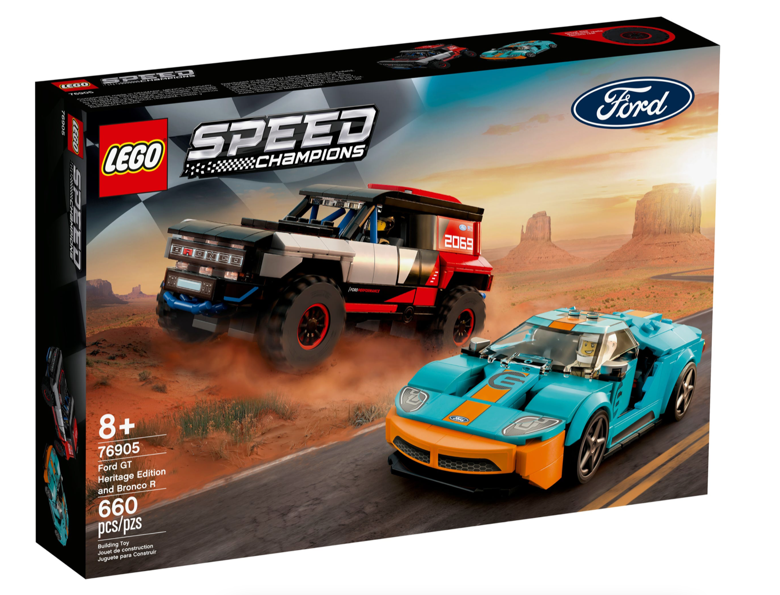 LEGO Speed Champions 76905 Ford GT Heritage Edition and LEGO Speed Champions 76905 Ford GT Heritage Edition and