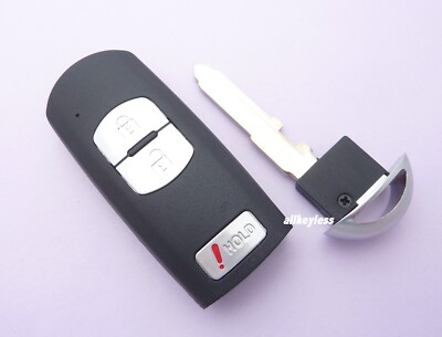 OEM MAZDA 3 CX-3 keyless smart remote fob transmitter WAZSKE13D01 + NEW KEY CASE