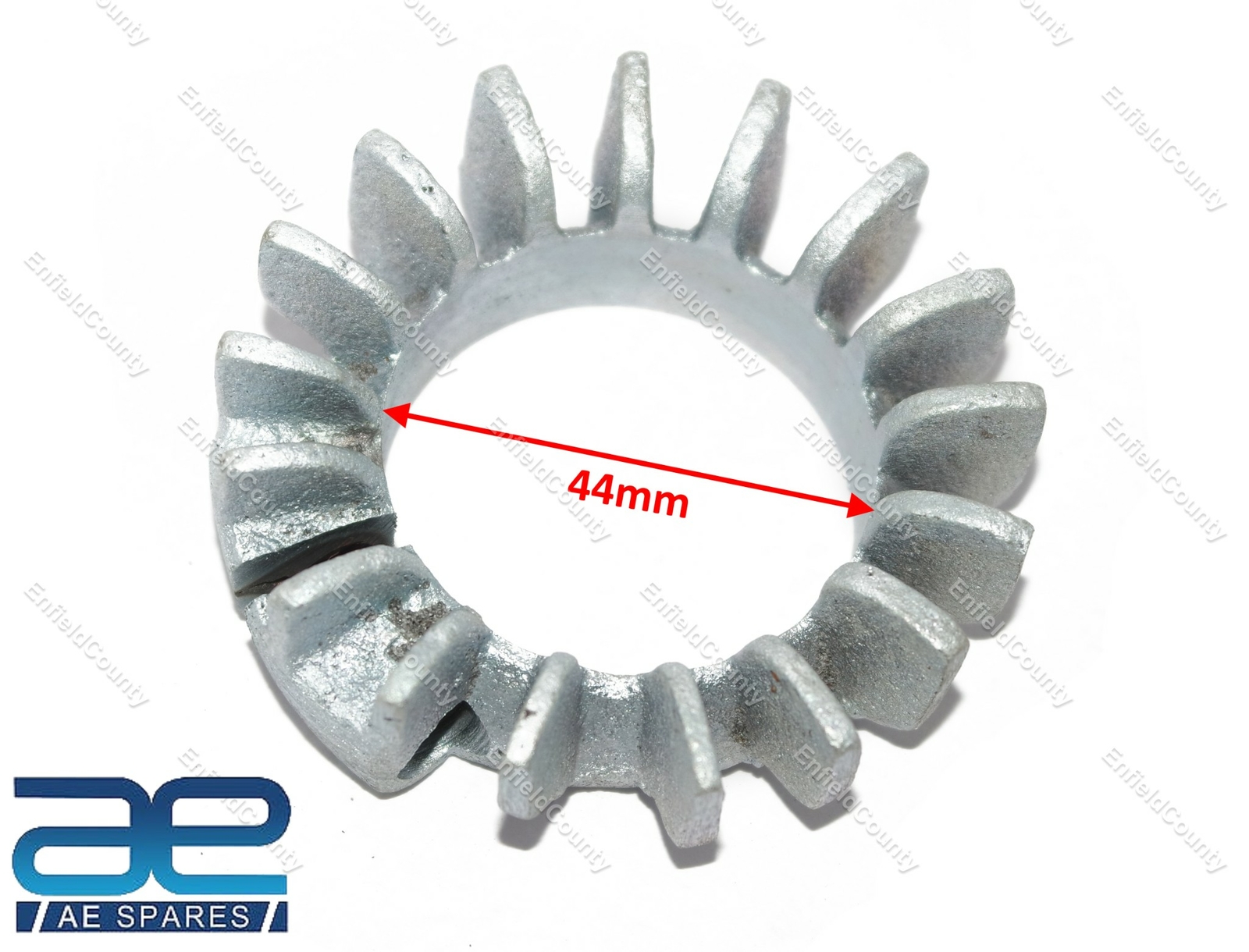 For Triumph 500 650cc Exhaust Finned Clip Cooling Fin Clamp Push Over 1 3/4"  