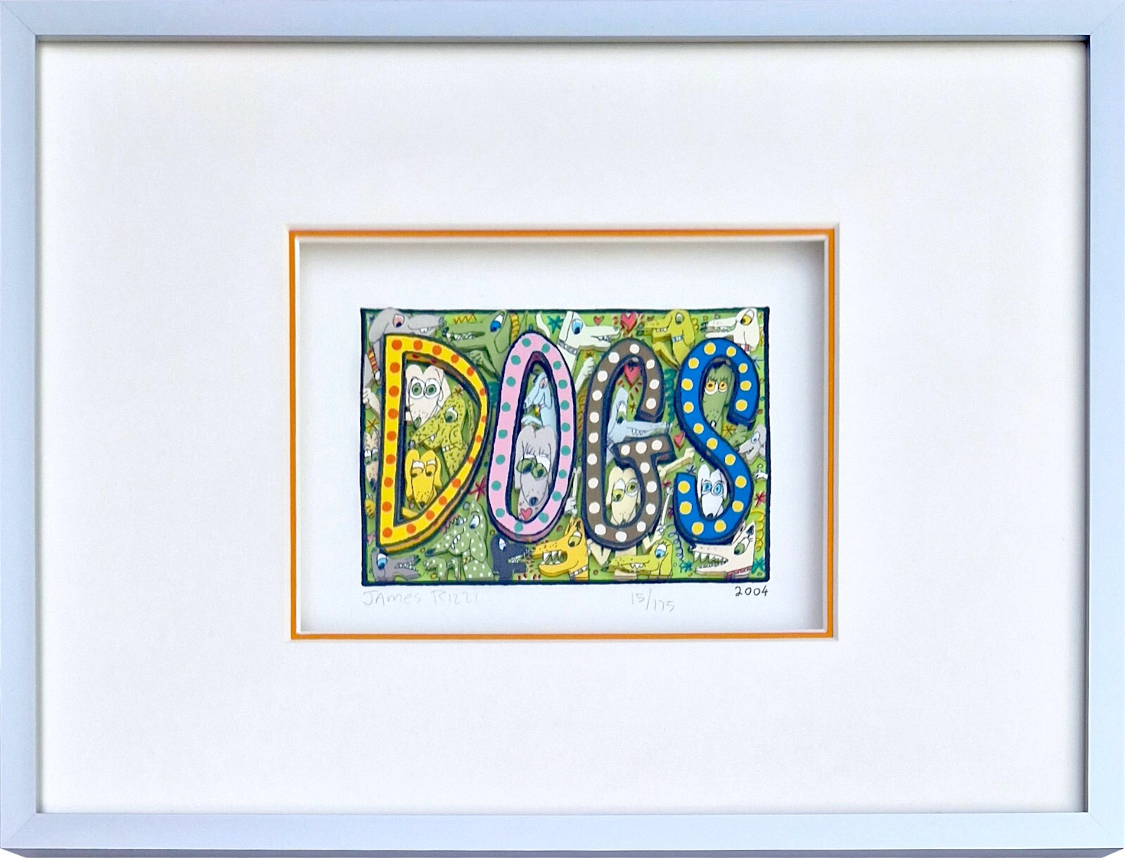 James Rizzi Hound dog 169/350 1990年作 James Rizzi Hound dog 169/350 1990年作