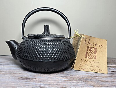 Unity by Old Dutch Japanese Style Tetsubin Black Cast Iron Mini Tea Pot 1 Cup