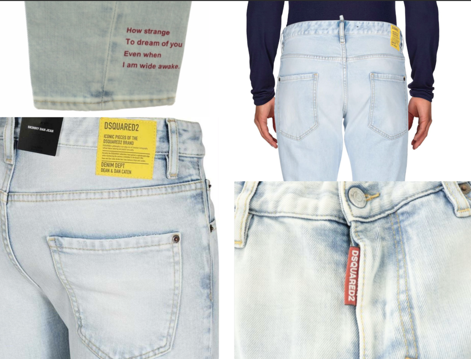 パンツ Dsquared2 DSQUARED2 ディースクエアード メンズ ダメージ ペイント ボタン
