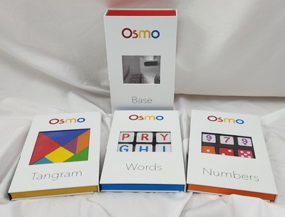 Osmo Learn To Code Bundle Lot Base, Numbers, Words, Tangram Genius Kit