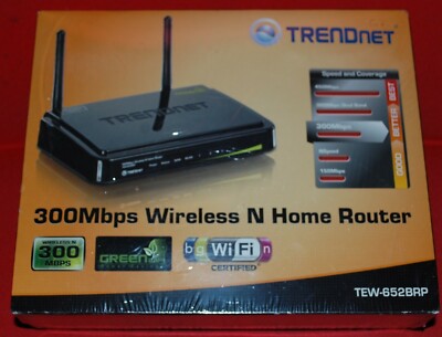 TrendNet 802.11 N/B/G  300 Mbps MIMO Wireless Router TEW-652BRP 5-Port
