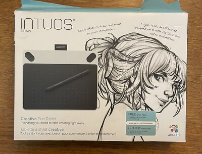 Intuos Draw Wacom Creative Pen Tablet CTL-490/W0-AX New Open Box