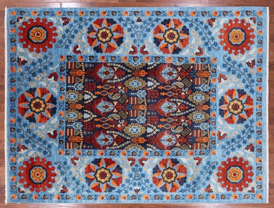 9' 0'' X 11' 11'' William Morris Handmade Wool Rug - P6864