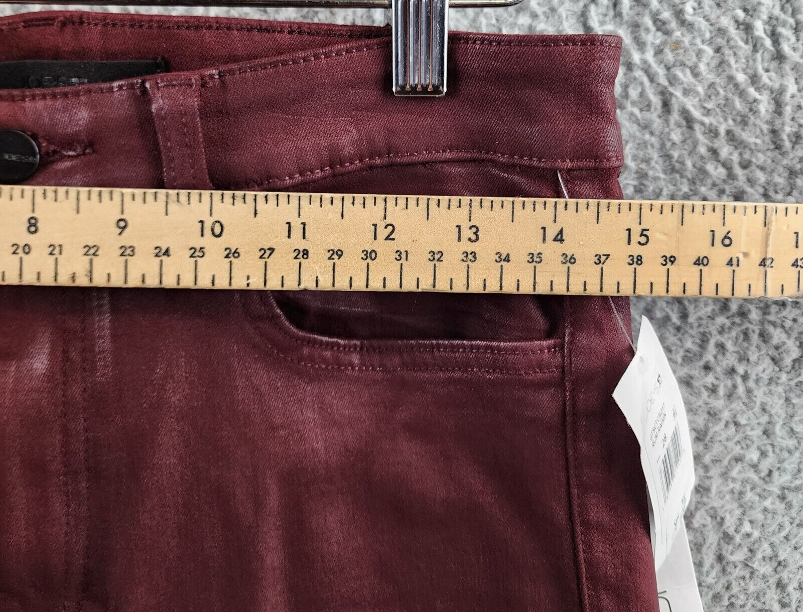 Joe's Jeans The Callie Coated High Rise Cropped Boot Jeans Women's 28 Rum Raisin - Picture 7 of 17