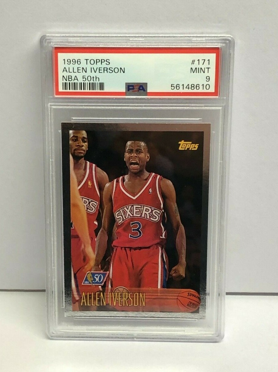 NBA 1996 アイバーソン他 TOP10 RC 入手困難！ 1996-97 TOPPS STAMPED /100 Allen Iverson RARE Original